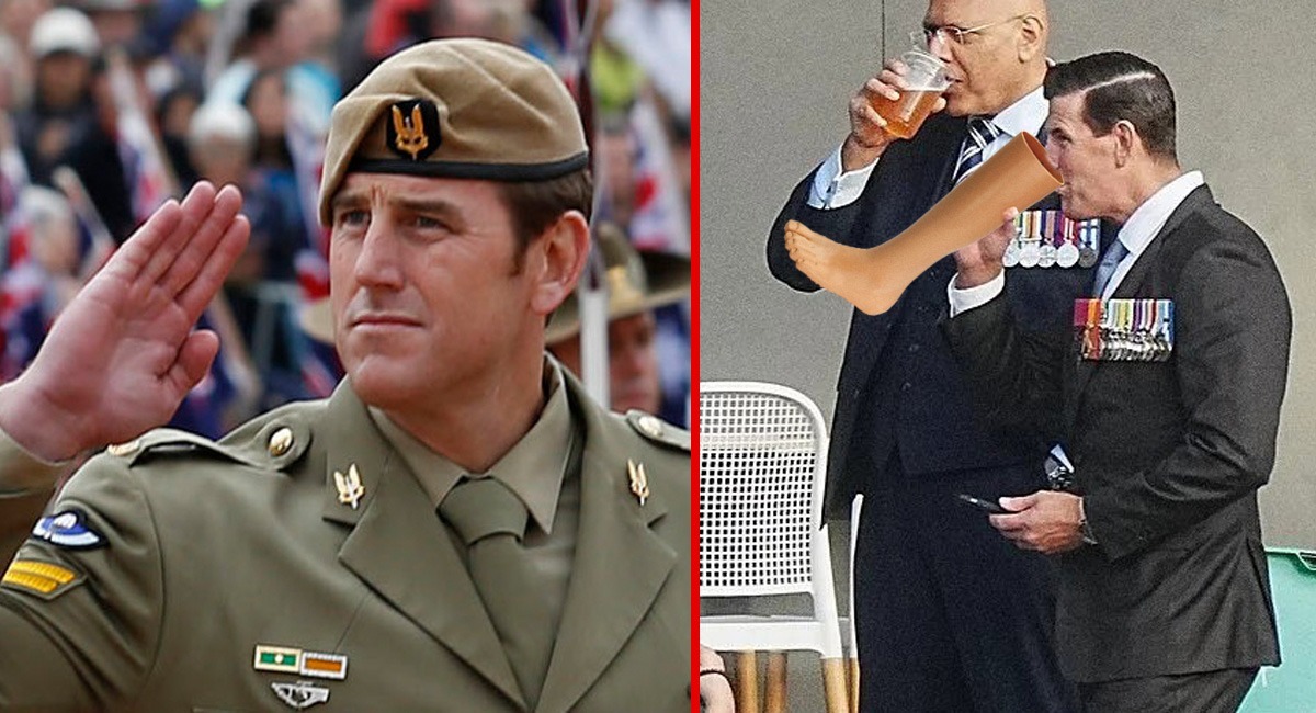 Ben Roberts-Smith drowns sorrows with a traditional leggy – The Chaser