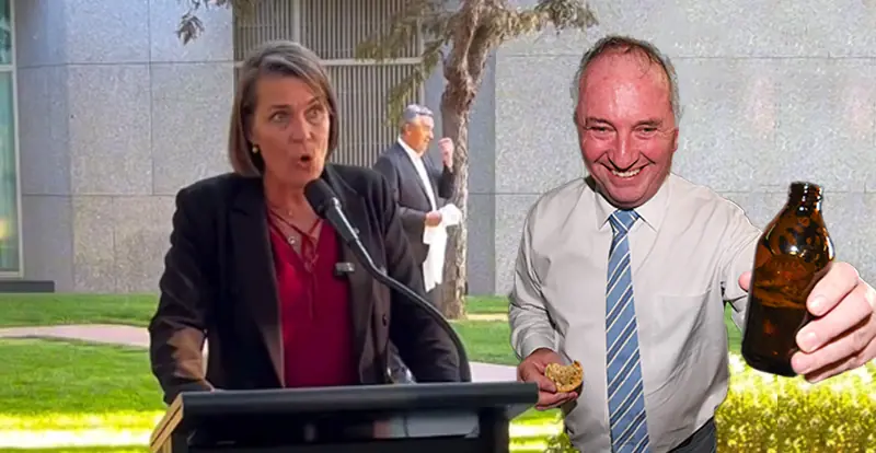 “Our policies make much more sense when you’re drunk,” explains Nationals MP