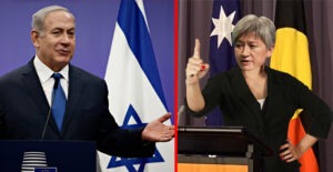 Penny Wong warns Israel that if they don’t stop killing civilians, she will consider wagging her finger in disapproval 