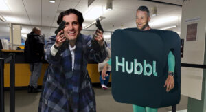 Andy Lee pulls gun at bank demanding everyone buy Hubbl right fucking now!