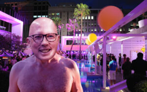 Defensive Peter Dutton says things were pretty wet in the Ivy Rooftop Pool too
