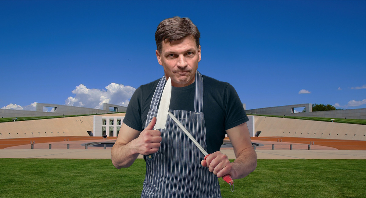 “Oh…what a shame…” says Angus Taylor