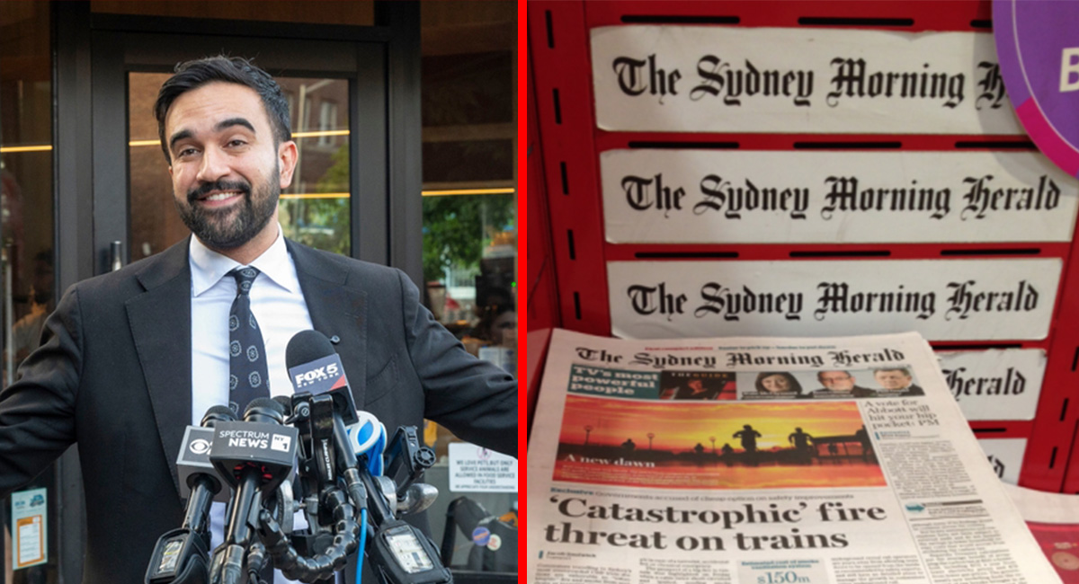 Sydney Morning Herald begins writing article on what Zohran Mamdani’s win means for the Sydney housing market