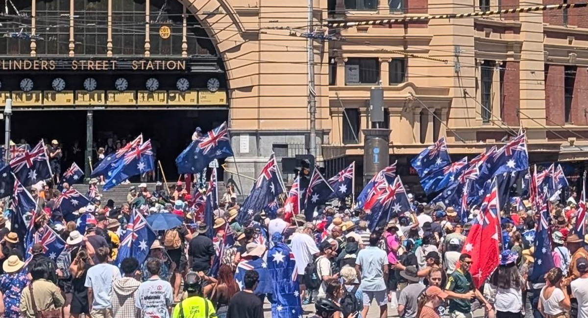 “This is what the ANZACs fought for” says guy standing shoulder to shoulder with nazis