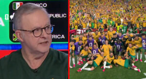 PM urges Socceroos to score as many own goals against America as possible