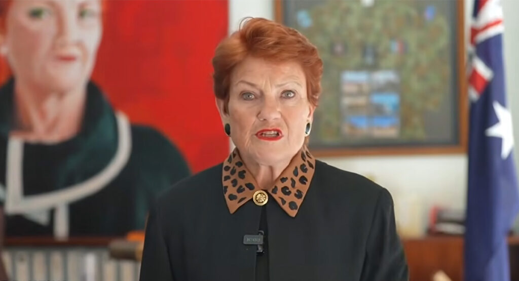 Pauline promises to return to level of racism the media loves