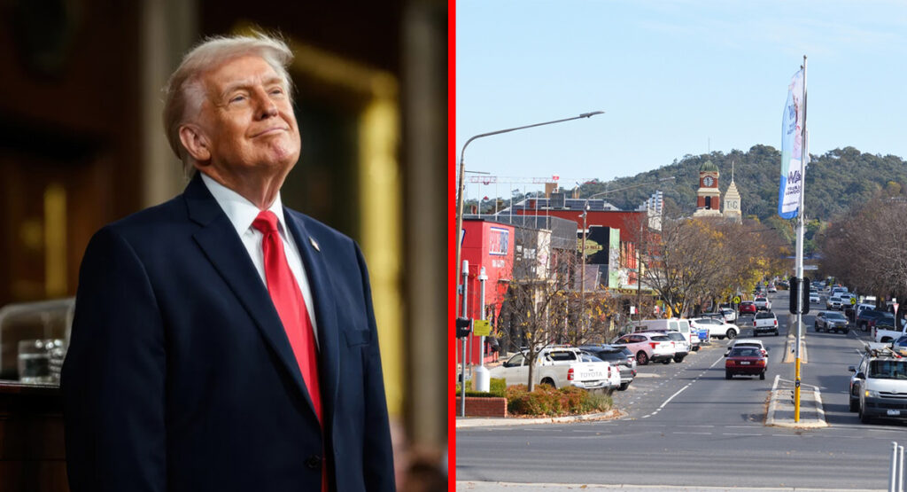 Trump renames Albury “USA!USA!USA!ville”