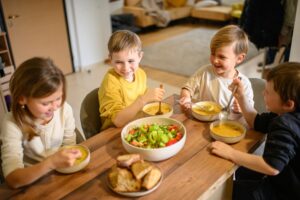 Kids table having far more calm and mature discussion than adults table